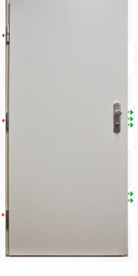 Bezpečnostní dveře do bytu - Gerda CP30 Premium, bílé