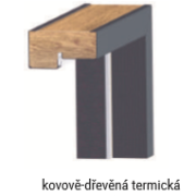 Kovově-dřevěná termická zárubeň